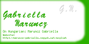 gabriella maruncz business card